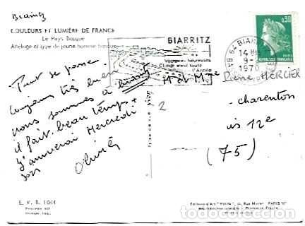 Sellos: Francia y el Pa&iacute;s Vasco, Arn&eacute;s y tipo de joven vasco, de Biarritz a Par&iacute;s 1970 (1044)