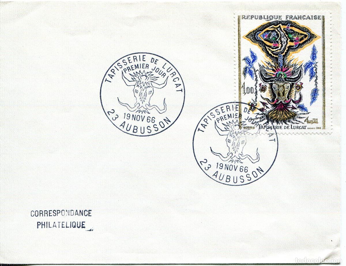 Sellos: FRANCIA 1966 CARTA FDC MICHEL DE 1493