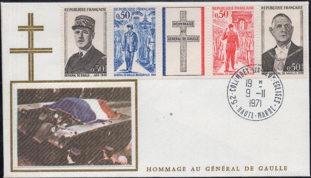 Sellos: FRANCIA 1971 CARTA FDC MICHEL DE 1772-1775