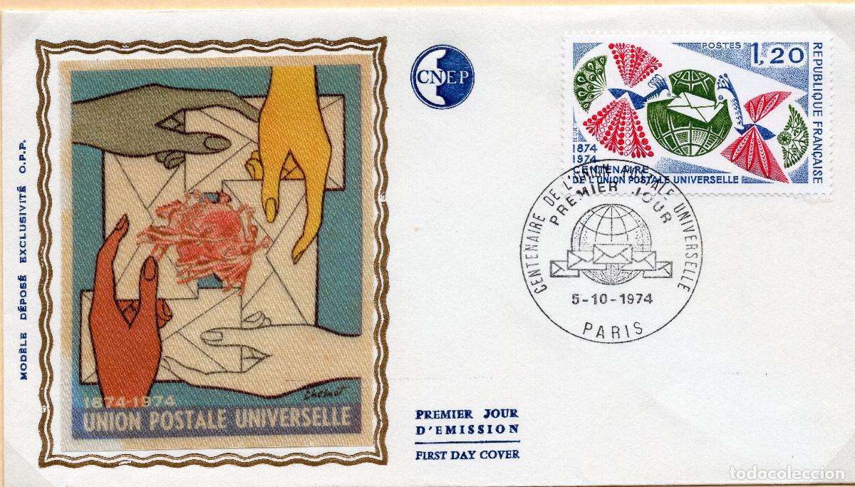 Sellos: FRANCIA 1974 CARTA FDC MICHEL DE 1817