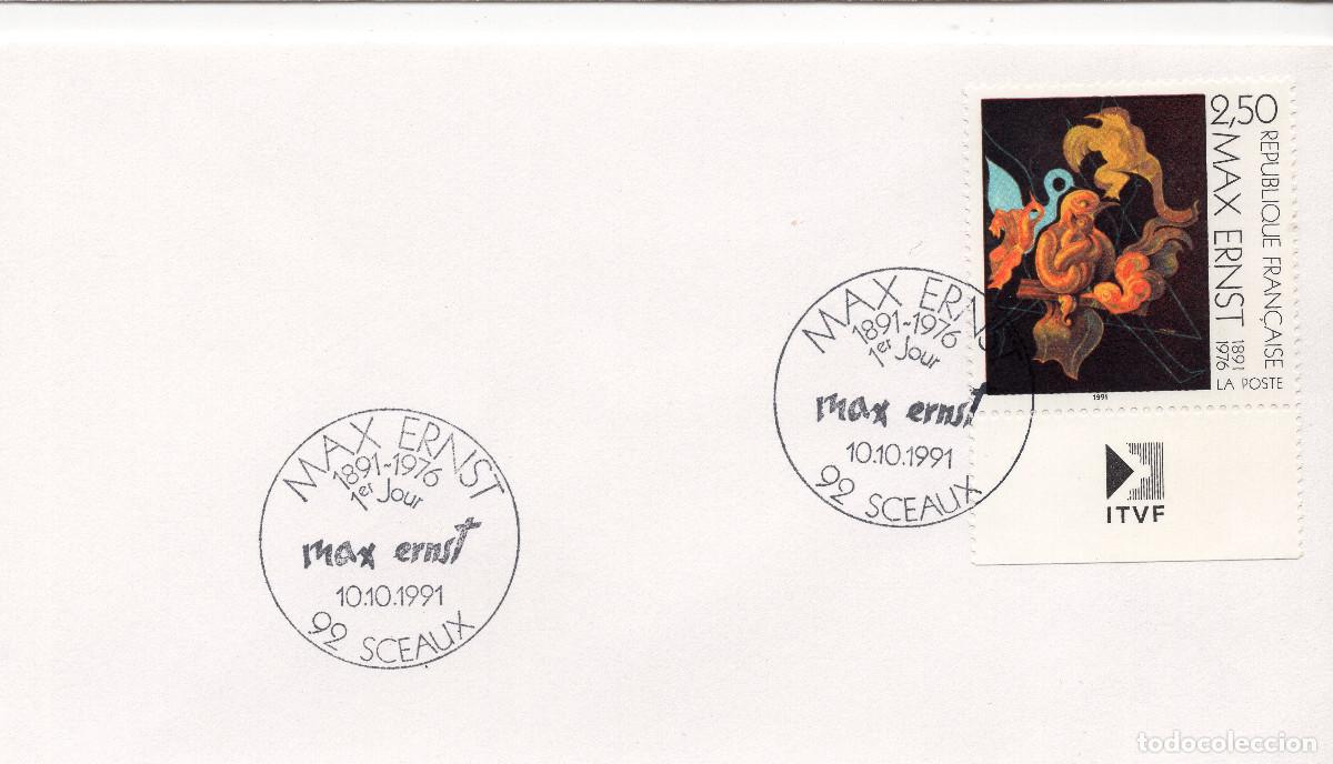Sellos: FRANCIA 1991 CARTA FDC MICHEL FR 2727
