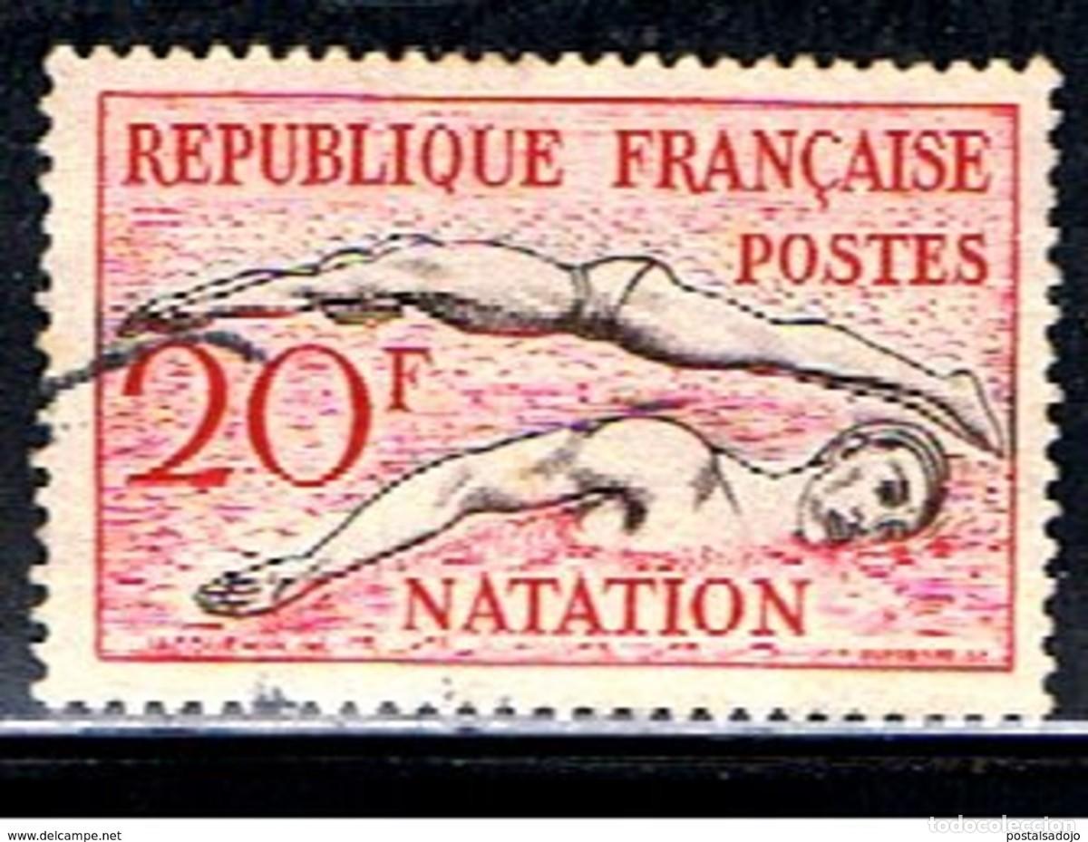 Sellos: FRANCIA // YVERT 960 // 1953 ... USADO - NATACION