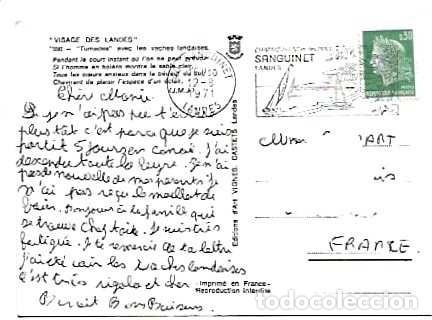 Sellos: Francia & Marcofilia, Tumades con las vacas landesas, Sanguinet a Verd&uacute;n 1971 (990)