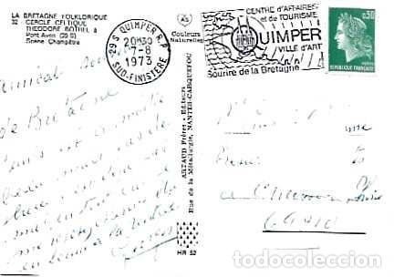 Sellos: Francia y C&iacute;rculo Celta, Th&eacute;odore Botrel en Pont-Aven, Quimper en Chasse-sur-Rh&ocirc;ne1973 (32)
