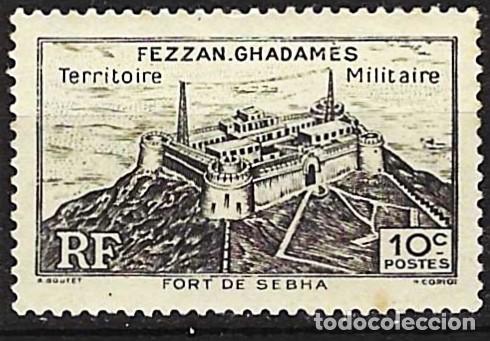 Sellos: Fezzan ( Libia Francesa ) 1946 - Mi 16 - YT 28 - El fuerte de Sebha - MNH**