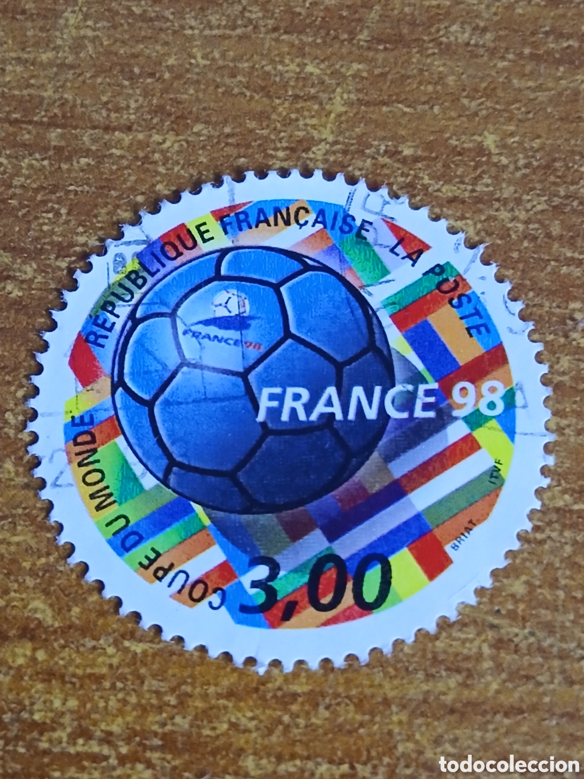Sellos: Sello Francia Copa Muldial de F&uacute;tbol 1.998