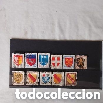Sellos: SELLO FRANCIA. ESCUDOS DE ARMAS .. DISTINTOS A&Ntilde;OS. ALG&Uacute;NO NUEVO.