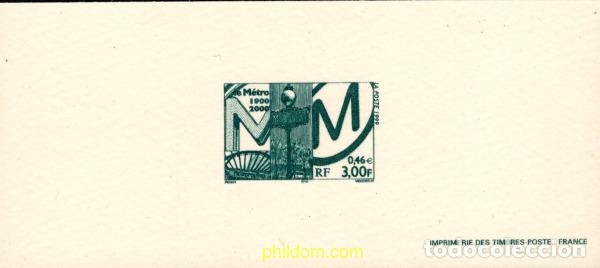 Sellos: 786027 MNH FRANCIA 1999 CENTENARIO DEL METRO DE PARIS