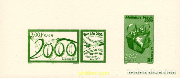 Sellos: 786026 MNH FRANCIA 1999 FELICITACIONES DE A&Ntilde;O NUEVO