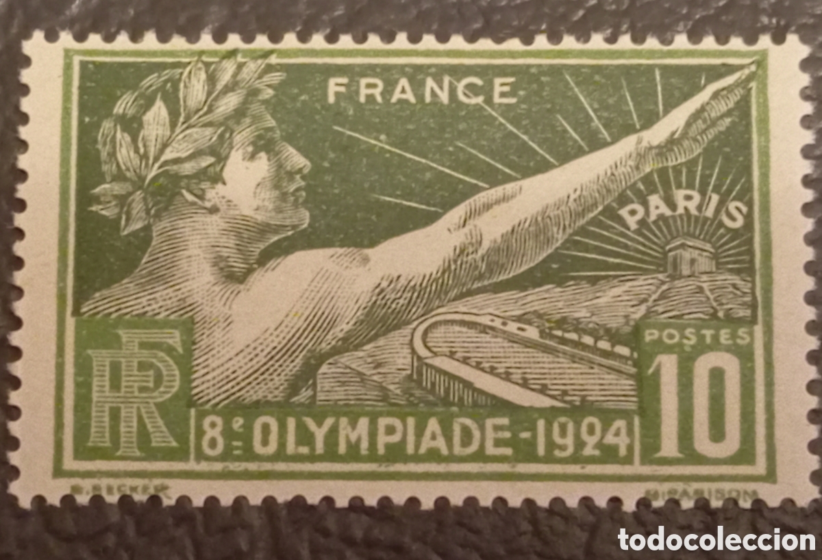 Sellos: Sello Francia 1924 - VIII Olimpiada Par&iacute;s - N&deg; 183 Yvert - MNH