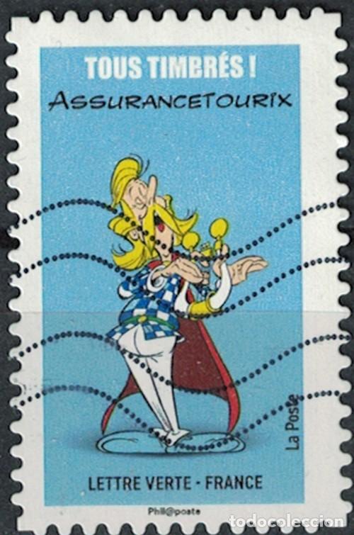 Sellos: Francia 2019 Oblit&eacute;r&eacute; Used Ast&eacute;rix Tous Timbr&eacute;s Tous Irr&eacute;ductibles Assurancetourix Y&T FR 1736