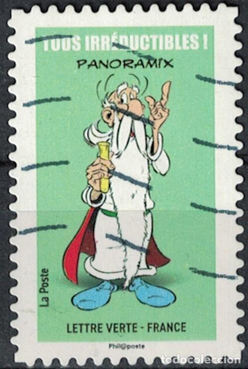 Sellos: Francia 2019 Oblit&eacute;r&eacute; Used Ast&eacute;rix Tous Irr&eacute;ductibles Panoramix Y&T 1731