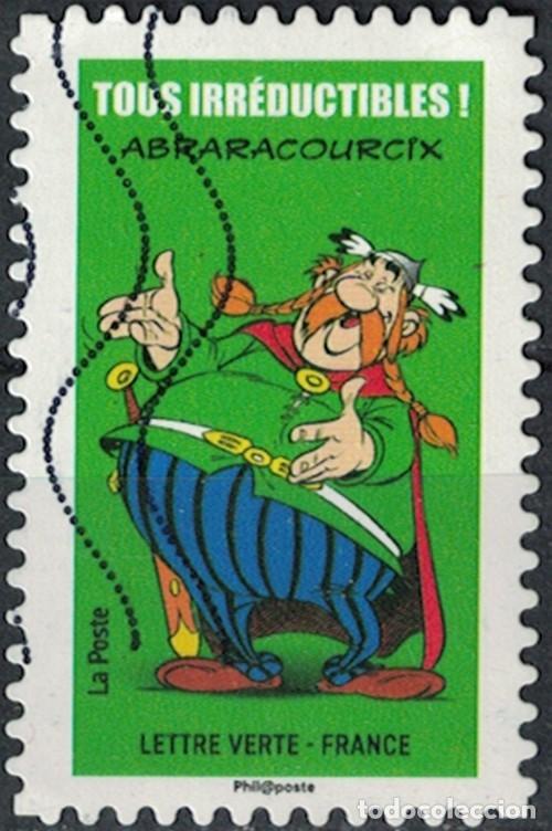 Sellos: Francia 2019 Oblit&eacute;r&eacute; Used Ast&eacute;rix Tous Timbr&eacute;s Tous Irr&eacute;ductibles Abraracourcix Y&T 1733