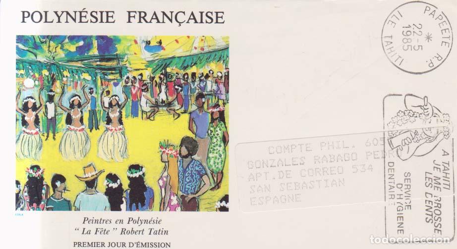 Sellos: Polinesia Francesa 1985 La Fiesta Robert Tatin SPD FDC (E11299)