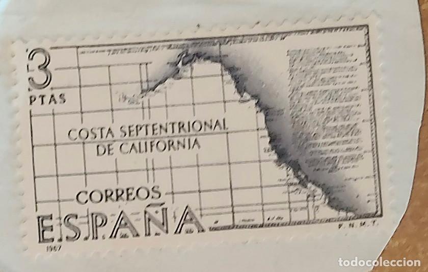 Sellos: sello espa&ntilde;a 3 pesetas - Forjadores de Am&eacute;rica: costa septentrional de California
