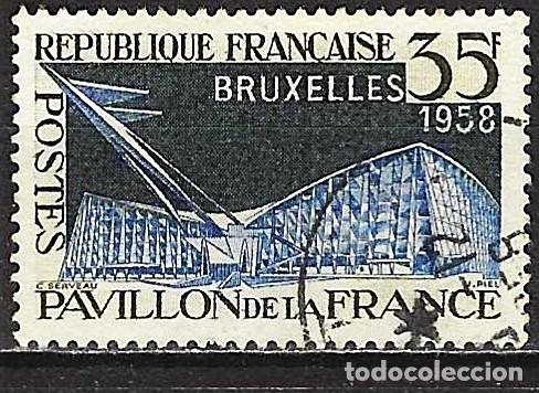 Sellos: Francia 1958 - Mi 1192 - YT 1156 - Exposici&oacute;n de Brusselas