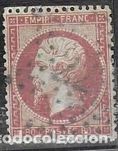 Sellos: SELLO USADO DE FRANCIA 1862, YT 24