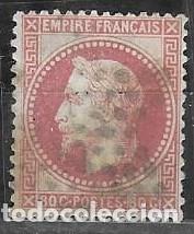 Sellos: SELLO USADO DE FRANCIA 1867, YT 32