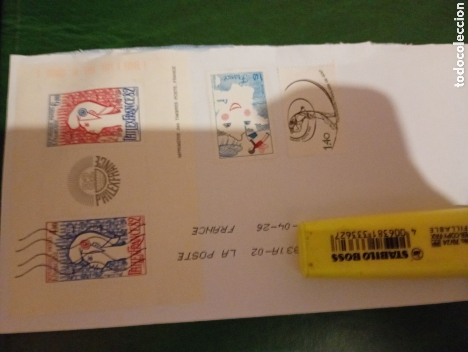 Sellos: Sobre franqueado Francia