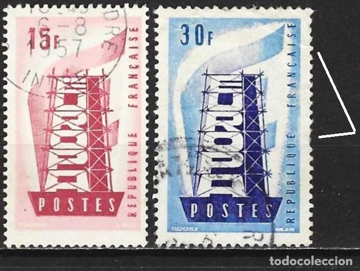 Stamps: Francia 1956 - Mi 1104 Y 1105 - YT 1076 y 1077 - Europa CEPT