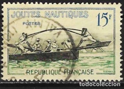 Sellos: Francia 1958 - Mi 1198 - YT 1162 - Deporte : Justas n&aacute;uticas