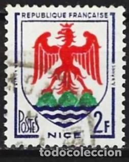 Sellos: Francia 1958 - Mi 1221 - YT 1184 - Escudo de armas de Niza