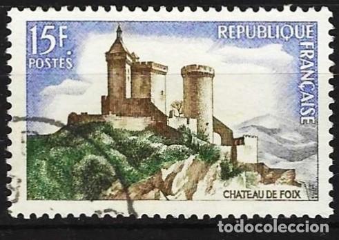 Sellos: Francia 1958 - Mi 1213 - YT 1175 - El castillo de Foix