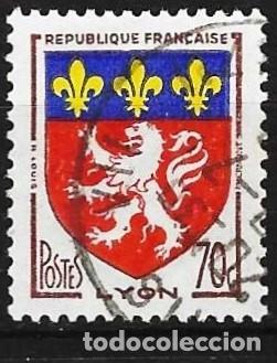 Sellos: Francia 1958 - Mi 1218 - YT 1181 - Escudo de armas de Lyon