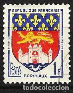 Sellos: Francia 1958 - Mi 1220 - YT 1183 - Escudo de armas de Burdeos