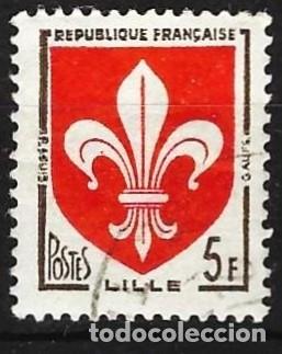 Sellos: Francia 1958 - Mi 1223 - YT 1186 - Escudo de armas de Lille