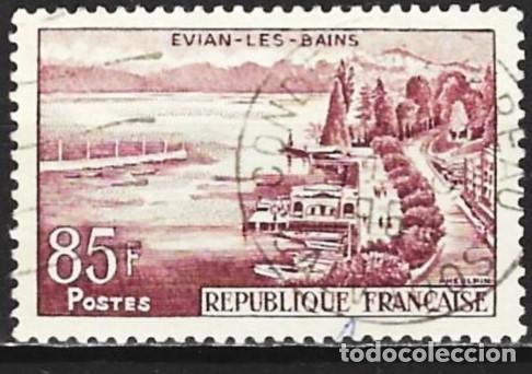 Sellos: Francia 1959 - Mi 1233 - YT 1193 - Turismo : Evian-les-Bains