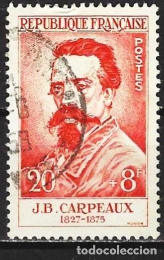 Sellos: Francia 1958 - Mi 1206 - YT 1170 - El escuptor Jean-Baptiste Carpeaux