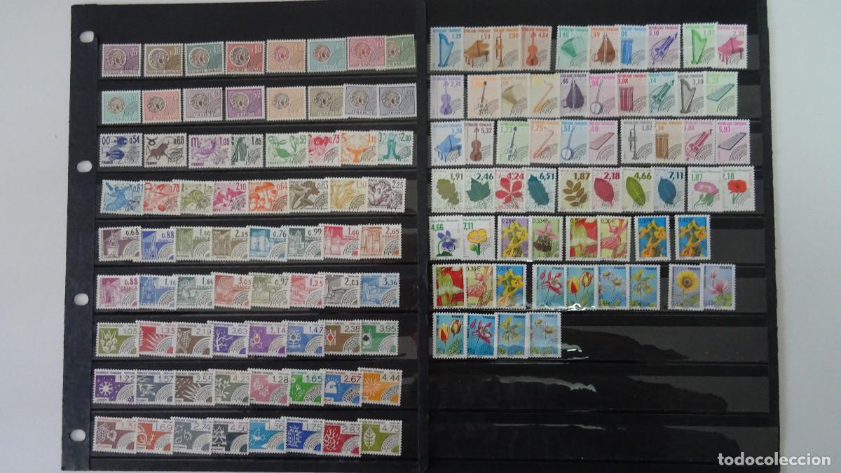 Sellos: 133 SELLOS PREOBLITERADOS DE FRANCIA NUEVOS** PERFECTOS, 1971/2011 COMPLETO