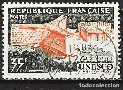 Sellos: Francia 1958 - Mi 1215 - YT 1178 - Edificio de la UNESCO