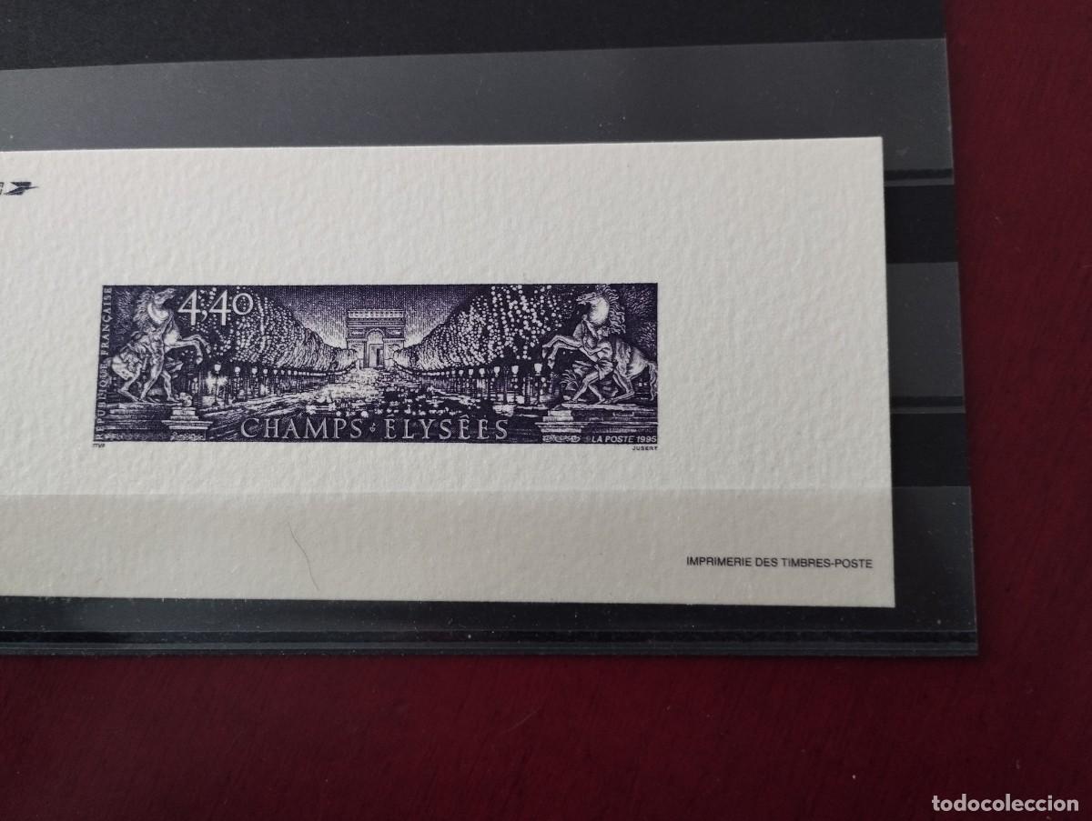 Sellos: PRUEVA DE GRABADO ,CAMPOS ELISEOS PARIS 1995