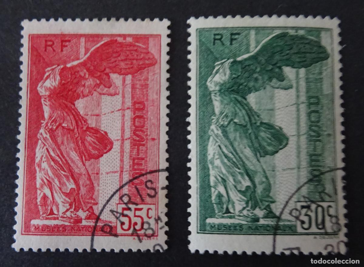 Sellos: FRANCIA YVERT 354/355 MUY BONITOS EN USADO 100 &euro;.