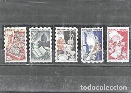 Sellos: SELLOS DE FRANCIA N&ordm; 970 AL 974 (**)