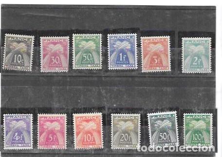 Sellos: FRANCIA TAXA N&ordm; 78 AL 89 (**)