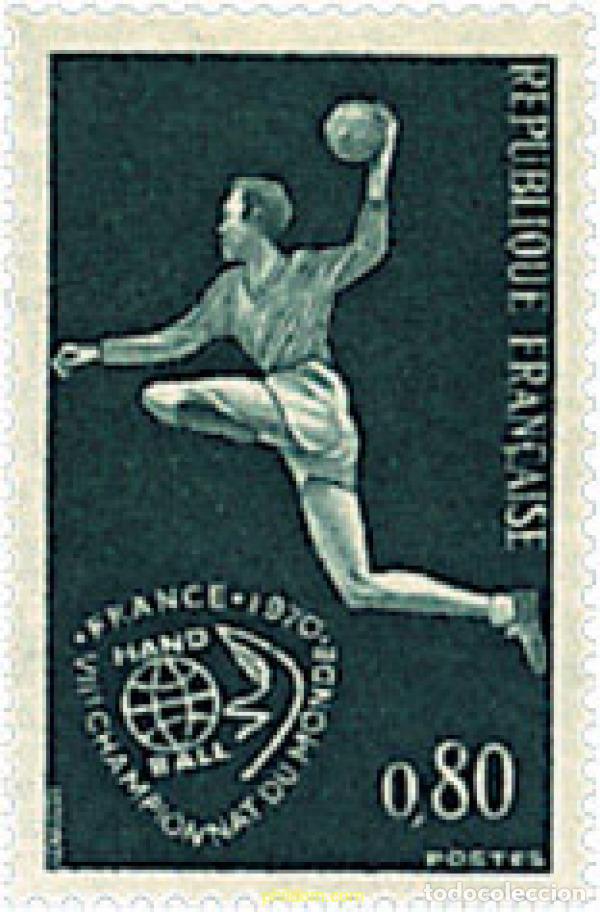 Sellos: 353308 HINGED FRANCIA 1970 7 CAMPEONATO DEL MUNDO DE BALONMANO