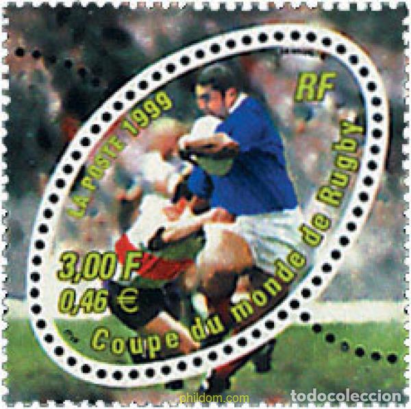 Sellos: 65941 MNH FRANCIA 1999 COPA DEL MUNDO DE RUGBY 1999