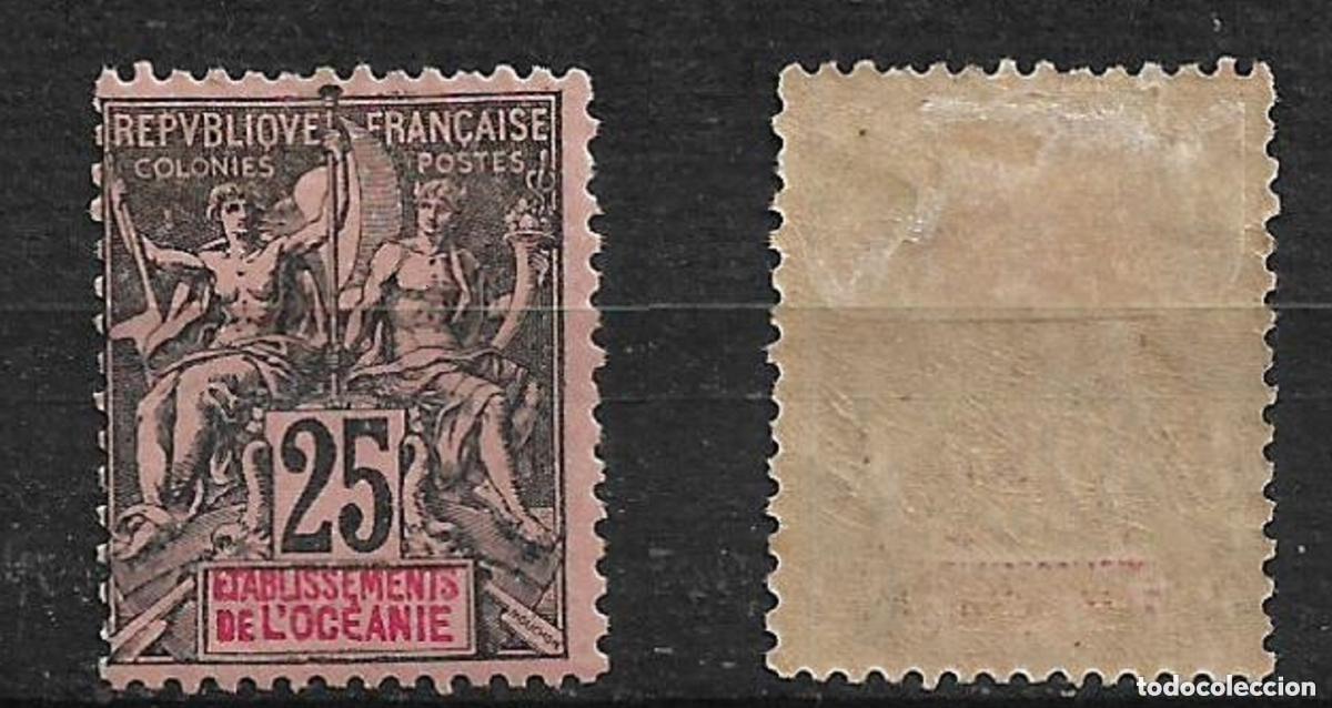 Sellos: Francia Polinesia 1895 Scott 11 * mh 45&euro; - 18/1
