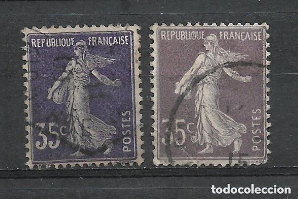 Sellos: francia 1906 -26 scott 175 + 175 a tipo I y II usado 8.40&euro; - 1/16