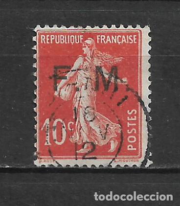 Sellos: francia 1907 scott M5 usado 1&euro;- 1/16