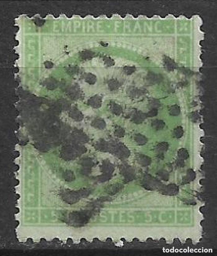 Sellos: francia 1862 scott 23 usado 20&euro; - 2/1
