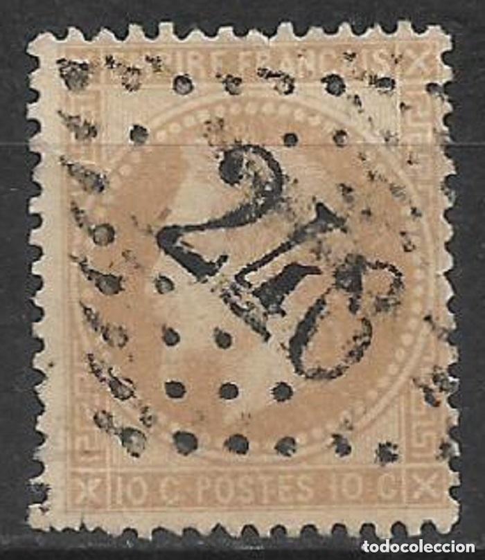 Sellos: francia 1867 scott 32 usado 6&euro; - 2/1