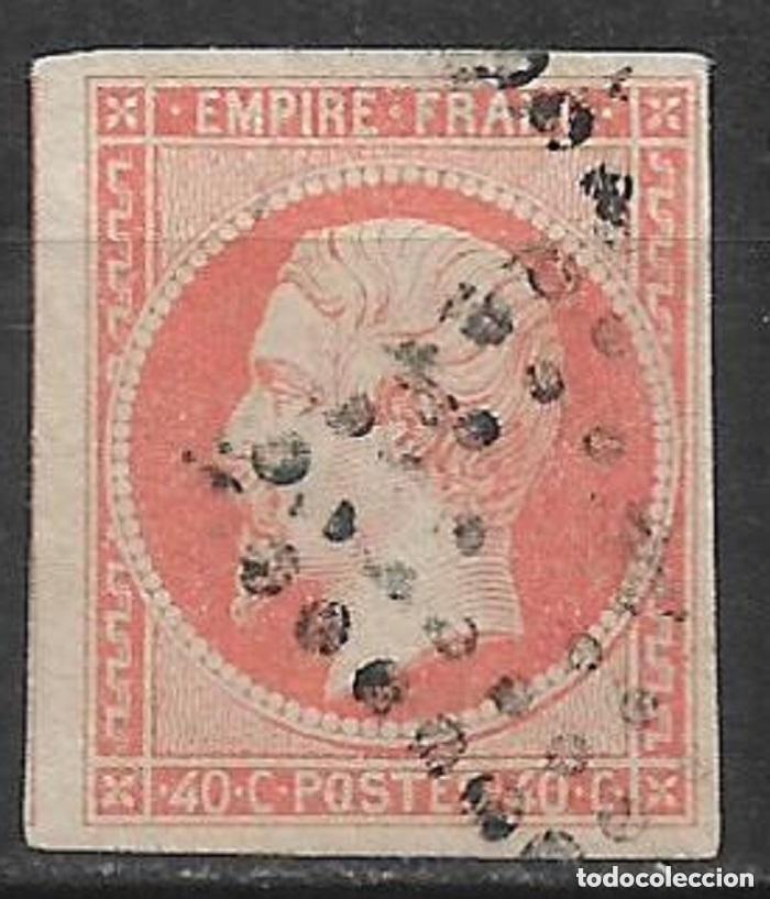 Sellos: francia 1853 scott 18 a usado 20&euro; - 2/1