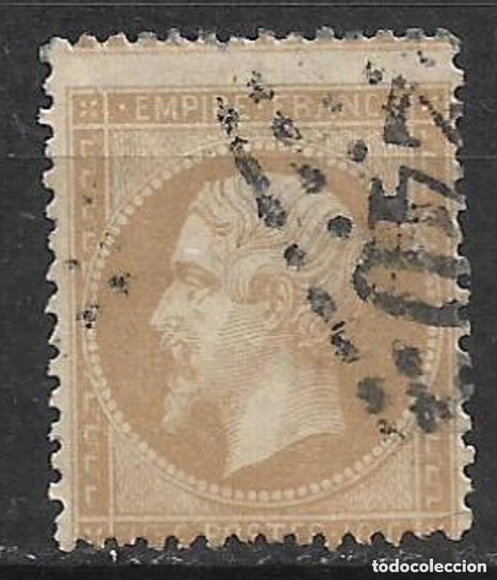 Sellos: francia 1862 scott 25 usado 4.30&euro; - 2/1