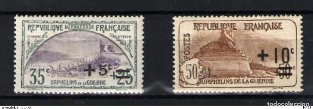 Sellos: Francia n&ordm; 166/67. Rep&uacute;blica francesa