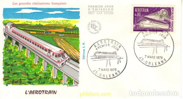 Sellos: 786784 MNH FRANCIA 1970 AEROTREN A ORLEANS