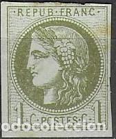 Sellos: SELLO USADO FRANCIA 1870, YT 39c